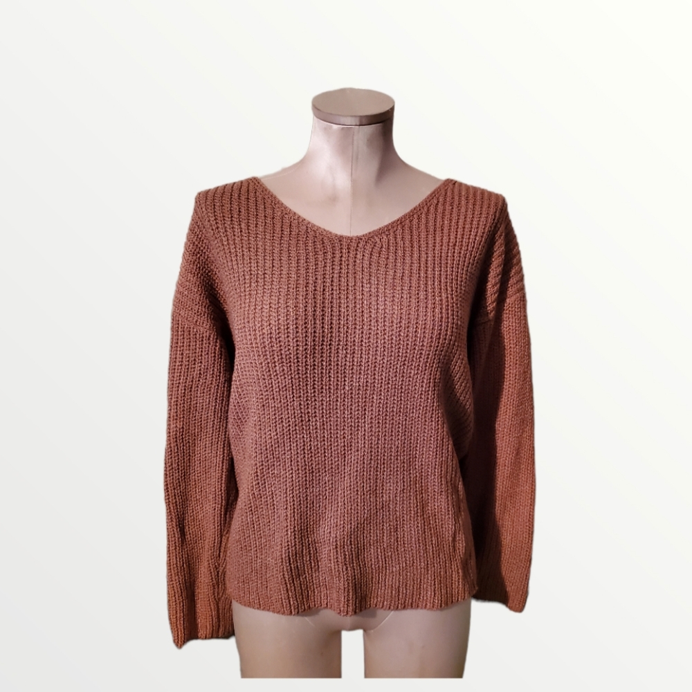 Ladies Open Twist Back Sweater - Size Small